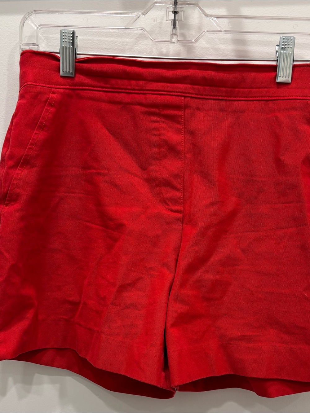 SPANX High Waist Shorts in Bright Red